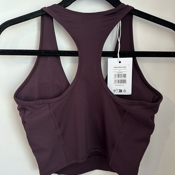 NWT Gymshark Crop Mesh Tank - Plum Brown - Picture 5 of 9